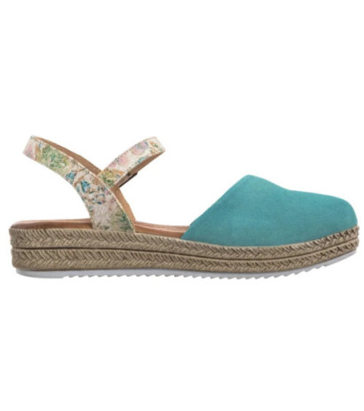 Maciejka Turkusowe w Kwiaty 03065-06/00-5 (MA472-f) sandals
