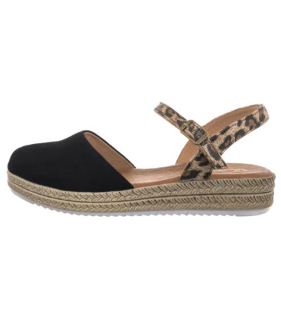 Maciejka Czarne w Panterkę 03065-20/00-5 (MA472-g) sandals