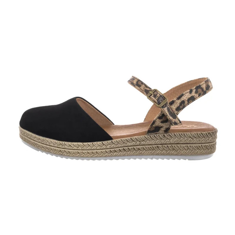 Maciejka Czarne w Panterkę 03065-20/00-5 (MA472-g) sandales