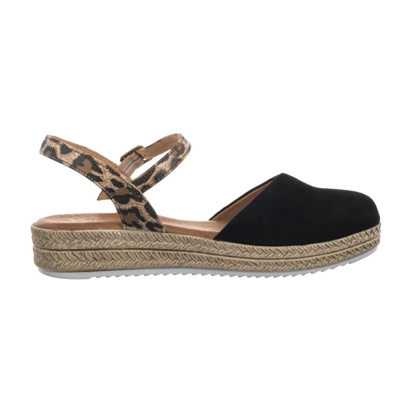 Maciejka Czarne w Panterkę 03065-20/00-5 (MA472-g) sandalai