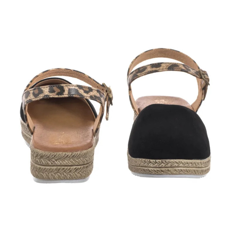 Maciejka Czarne w Panterkę 03065-20/00-5 (MA472-g) sandalai