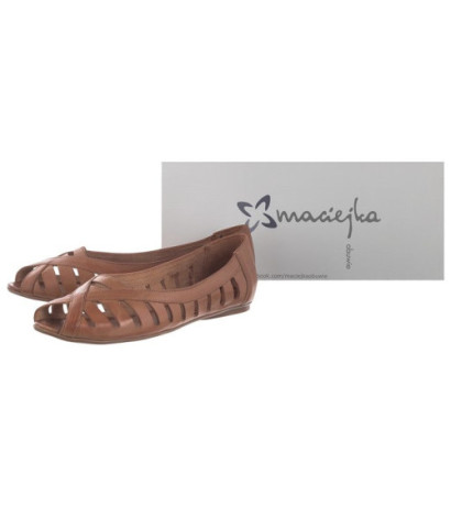 Maciejka Brązowe/Rude 04506-29/00-5 (MA575-a) ballerinas