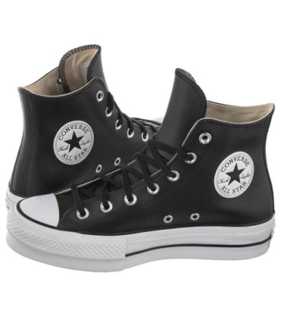 Converse CT All Star Lift Clean Hi Black/Black/White 561675C (CO446-a) apavi
