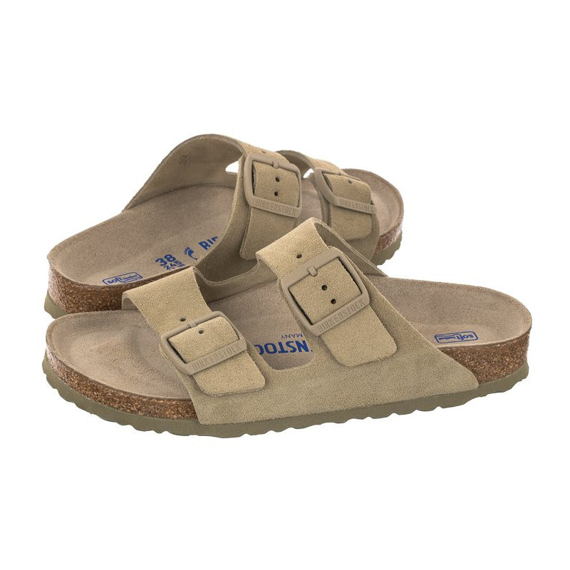 Birkenstock Arizona SF Faded Khaki 1019088 (BK121-b) Sieviešu apavi/Flip Flops