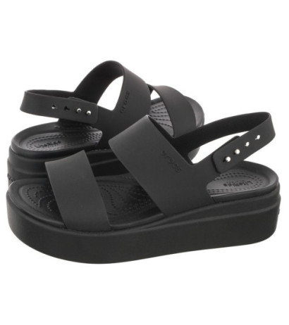 Crocs Brooklyn Low Wedge W Black 206453-060 (CR199-d) kurpes