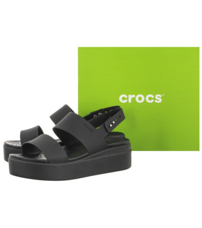 Crocs Brooklyn Low Wedge W Black 206453-060 (CR199-d) kurpes