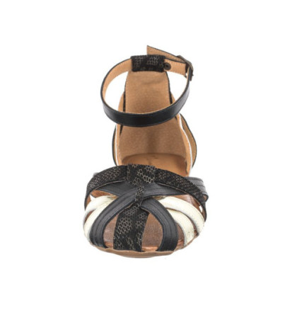 Maciejka Czarne/Złote 01924-46/00-5 (MA600-e) sandals