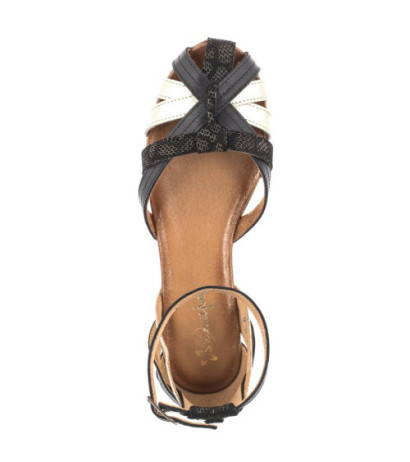 Maciejka Czarne/Złote 01924-46/00-5 (MA600-e) sandales