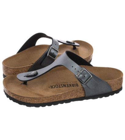 Birkenstock Gizeh BS Metallic Black 1021428 (BK114-b) šlepetės
