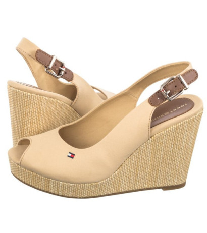 Tommy Hilfiger Iconic Elena Sling Back Wedge FW0FW04789 ACR Harvest Wheat (TH126-e) kingad
