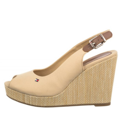 Tommy Hilfiger Iconic Elena Sling Back Wedge FW0FW04789 ACR Harvest Wheat (TH126-e) batai