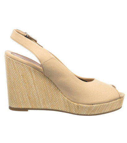 Tommy Hilfiger Iconic Elena Sling Back Wedge FW0FW04789 ACR Harvest Wheat (TH126-e) kurpes