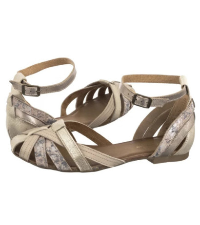 Maciejka Beżowe Kwiatki 01924-47/00-0 (MA600-i) sandales