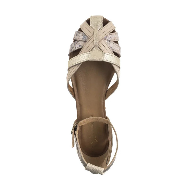 Maciejka Beżowe Kwiatki 01924-47/00-0 (MA600-i) sandalai