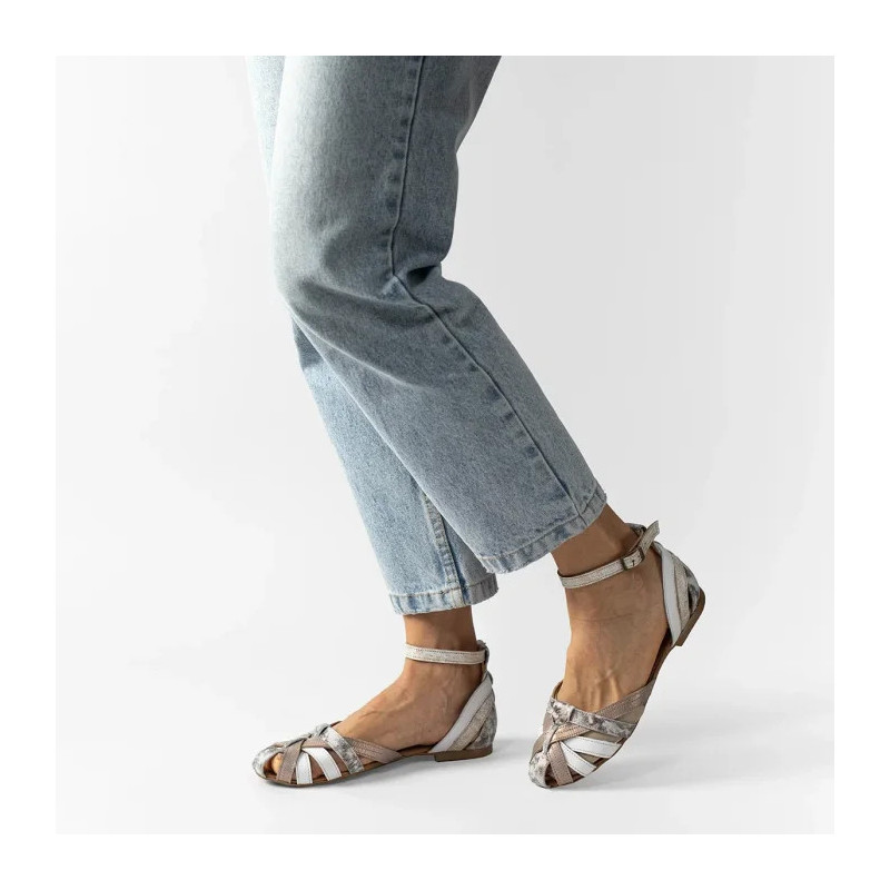 Maciejka Złoto-Białe 01924-48/00-5 (MA600-j) sandaalid