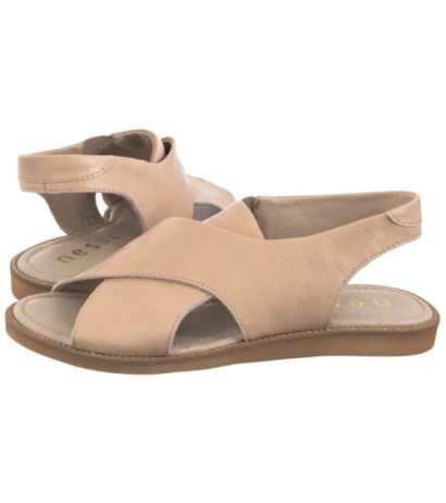 Nessi Beżowe 19560 119 (NE186-d) sandals