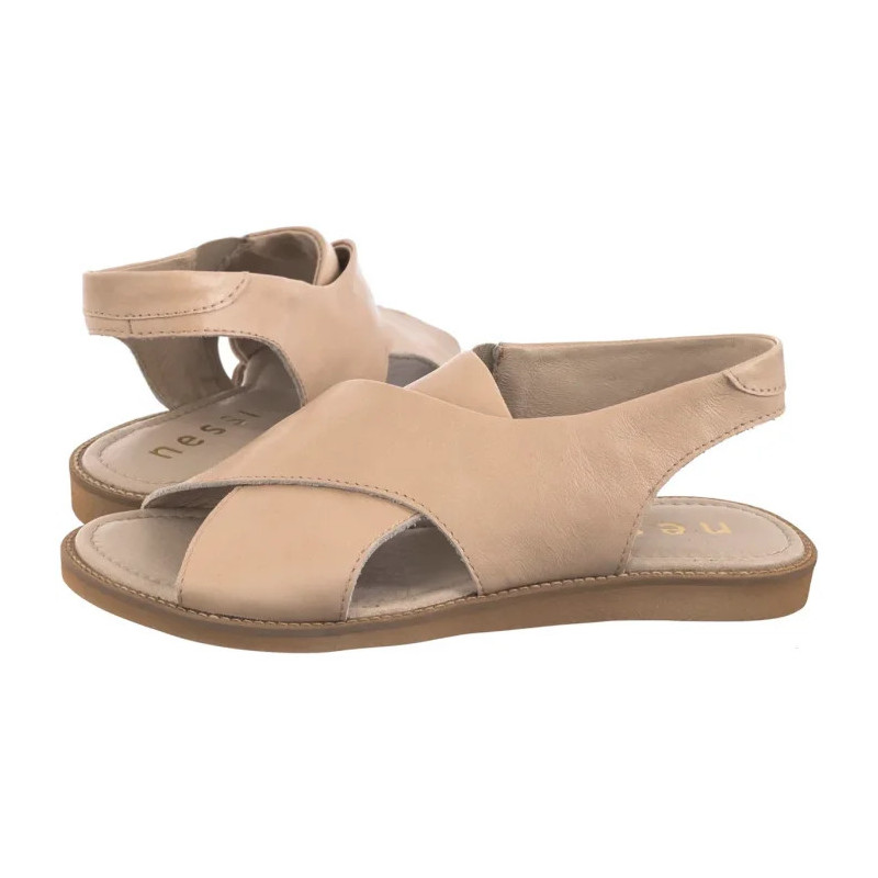 Nessi Beżowe 19560 119 (NE186-d) sandals