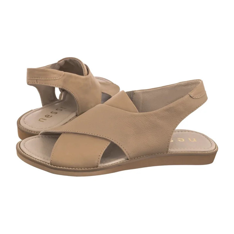 Nessi Beżowe 19560 lico (NE186-e) sandalai