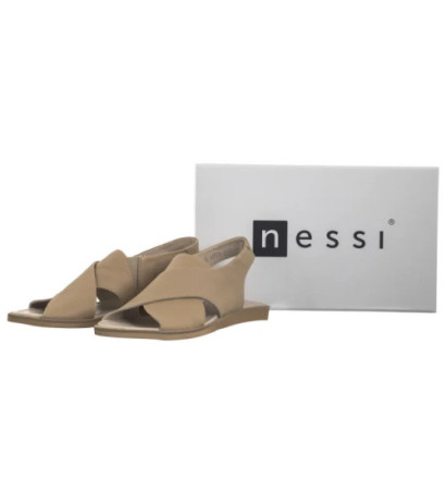 Nessi Beżowe 19560 lico (NE186-e) sandalai