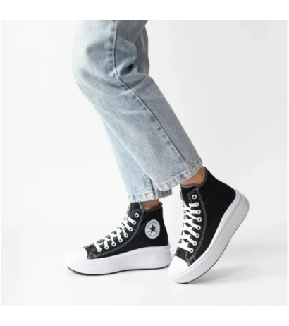Converse CT All Star Move Hi Black/Natural Ivory/White 568497C (CO448-a) kingad