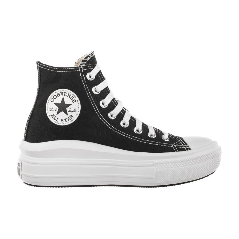 Converse CT All Star Move Hi Black/Natural Ivory/White 568497C (CO448-a) apavi