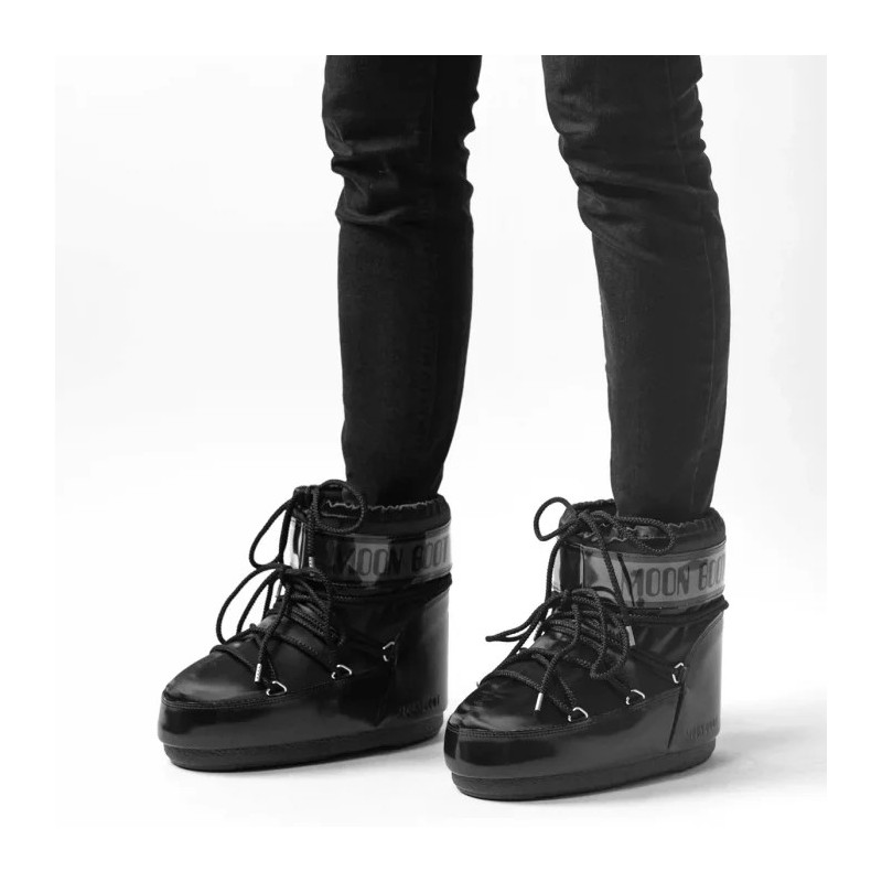 Moon Boot Icon Low Glance Black 1409350 N001 (MB47-a) kingad