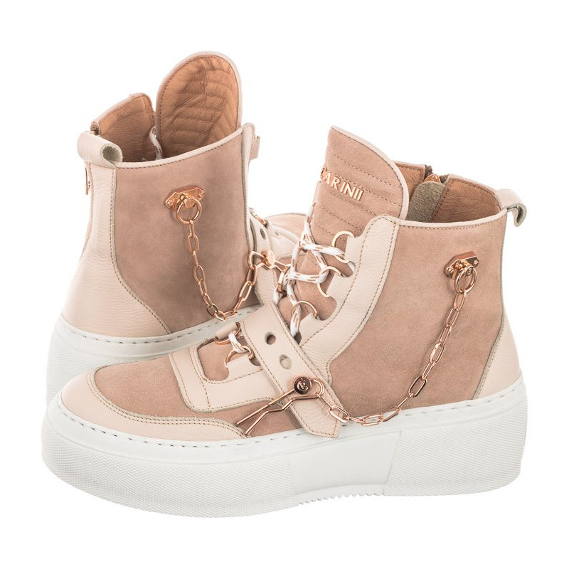 Carinii Beżowe B7051-R25-R30-000-E41 (CI570-a) kurpes