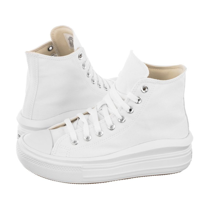 Converse CT All Star Move Hi White/Natural Ivory/Black 568498C (CO448-b) apavi