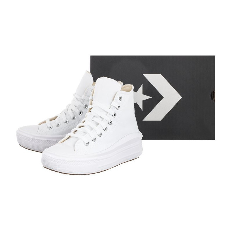Converse CT All Star Move Hi White/Natural Ivory/Black 568498C (CO448-b) apavi