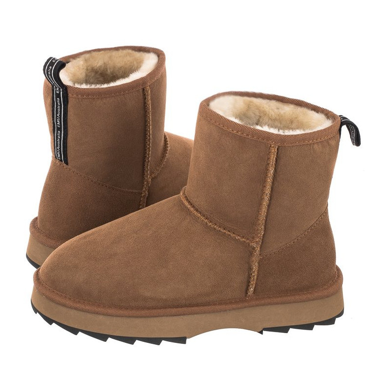 EMU Australia Sharky Mini Chestnut/Black W12434 (EM347-b) boots