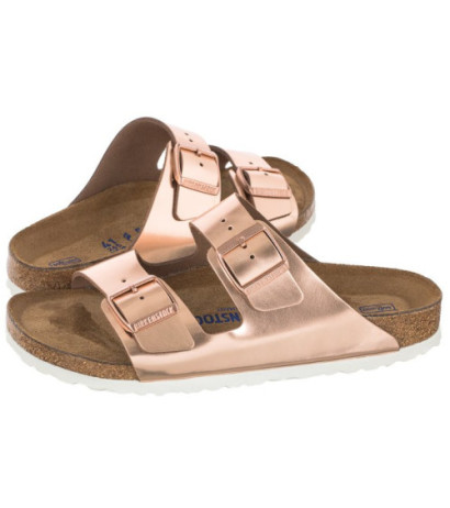 Birkenstock Arizona BS Soft Footbed Metallic Copper 0952093 (BK145-a) Moteriški batai/šlepetės