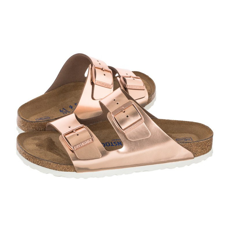 Birkenstock Arizona BS Soft Footbed Metallic Copper 0952093 (BK145-a) Sieviešu apavi/Flip Flops