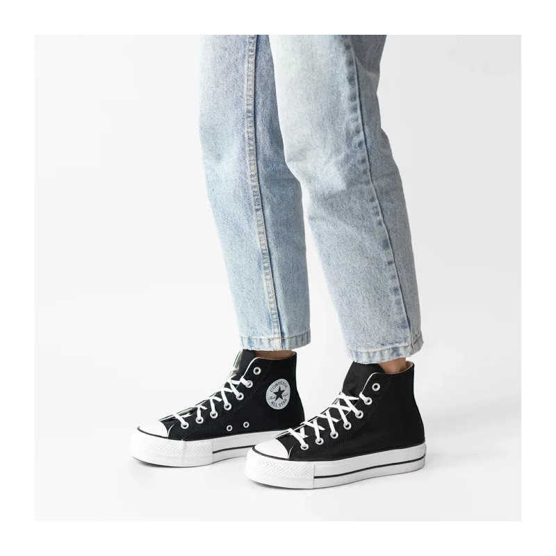 Converse CT All Star Lift Hi Black/White 560845C (CO468-b) bateliai