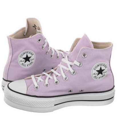 Converse CT All Star Lift Hi Pale Amethyst/White/Black A01178C (CO468-d) bateliai