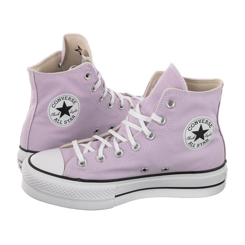 Converse CT All Star Lift Hi Pale Amethyst/White/Black A01178C (CO468-d) apavi