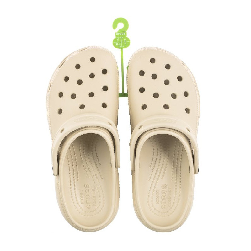 Crocs Classic Platform Clog W Bone 206750-2Y2 (CR211-e) Moteriški batai/šlepetės