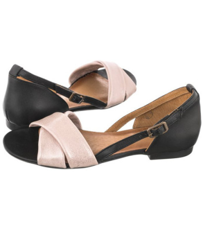Maciejka Czarne/Różowe 04614-15/00-5 (MA732-a) sandals