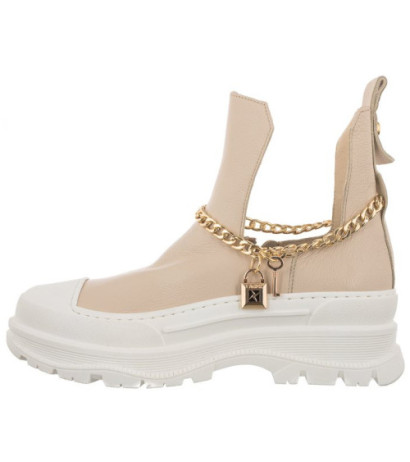 Carinii Beżowe B7367-R25-000-000-E53 (CI593-a) kurpes