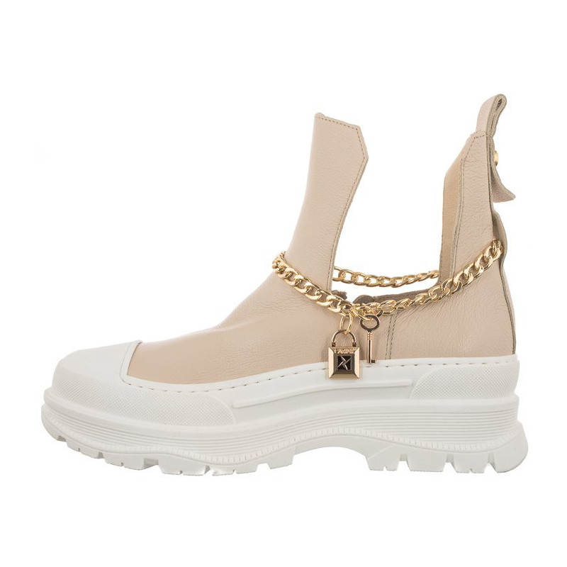 Carinii Beżowe B7367-R25-000-000-E53 (CI593-a) kurpes