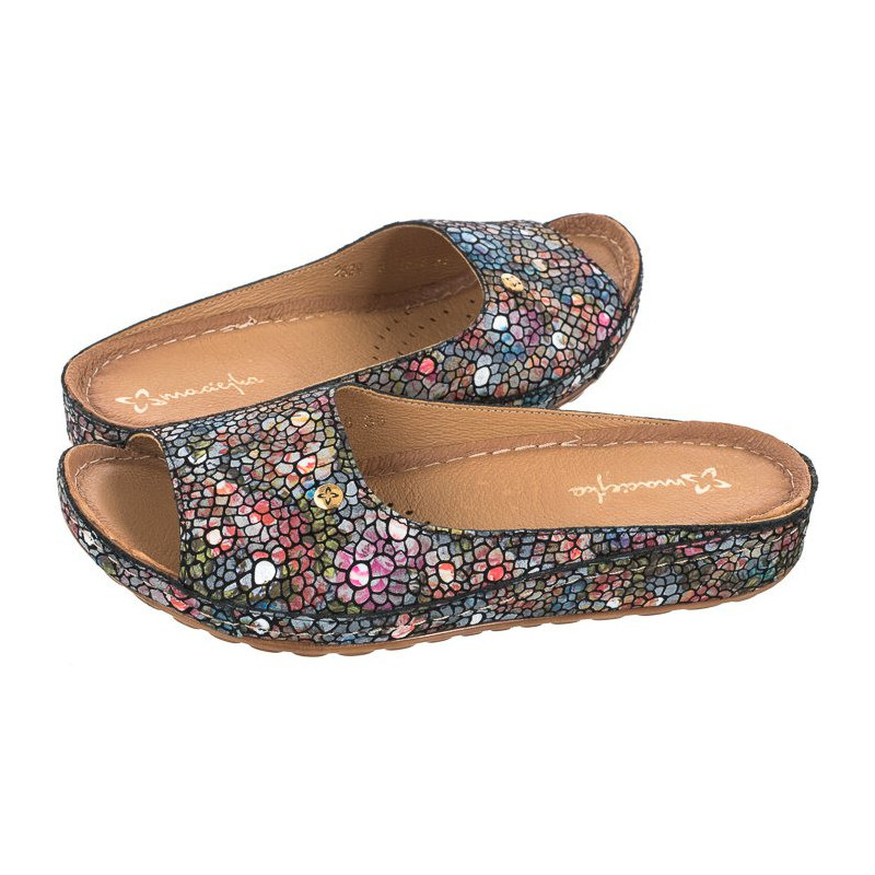 Maciejka Niebieskie 02628-44/00-1 (MA754-a) Sieviešu apavi/Flip Flops