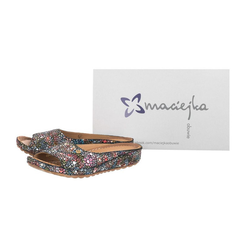 Maciejka Niebieskie 02628-44/00-1 (MA754-a) Sieviešu apavi/Flip Flops