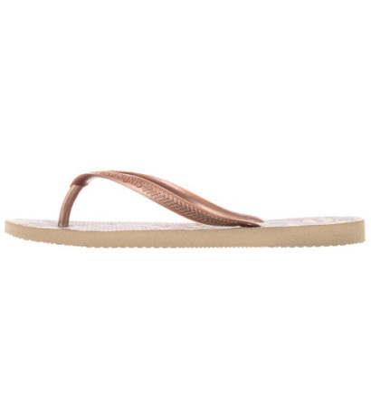 Havaianas Slim Animals FC Sand Grey/Rose Go 4103352-4879 (HI34-a) šlepetės