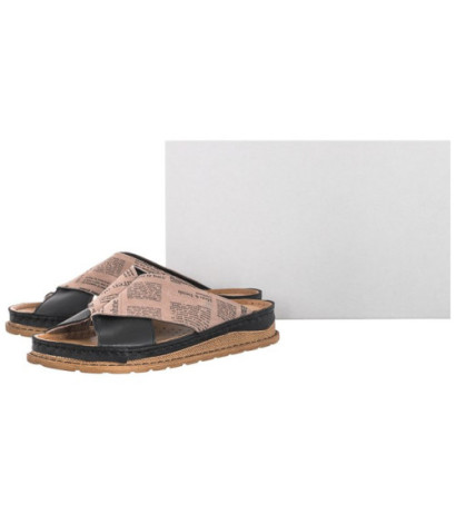 Maciejka Czarne/Brązowe 04986-01/00-0 (MA769-a) Sieviešu apavi/Flip Flops