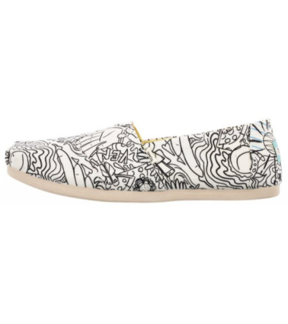 Toms Alpargata White Coloring Book Print 10016257 (TS18-a) sneakers