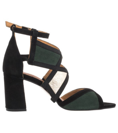 Maciejka Czarne/Zielone 05181-09/00-5 (MA753-c) shoes