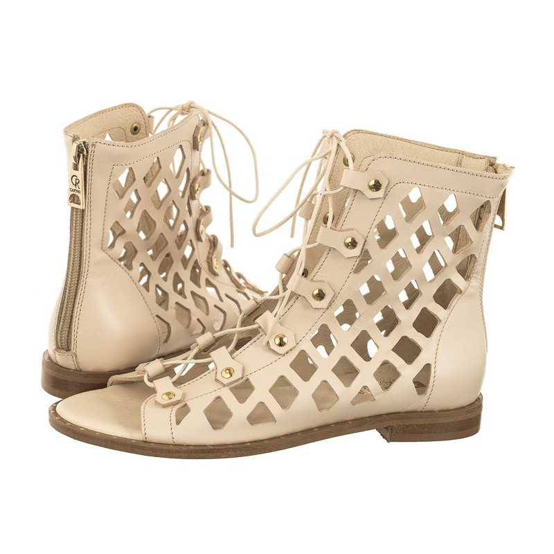 Carinii Beżowe B7317-R53-000-000-000 (CI602-b) sandals