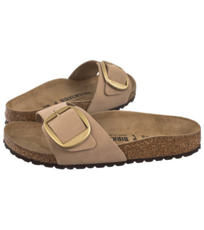 Birkenstock Madrid Big Buckle Sandcastle 1024009 (BK170-h) Women's Shoes/Flip Flops