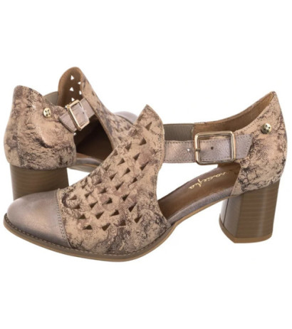 Maciejka Beżowe/Złote 04962-43/00-5 (MA764-d) bateliai