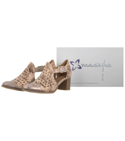 Maciejka Beżowe/Złote 04962-43/00-5 (MA764-d) shoes