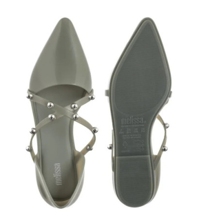 Melissa Pointy Stripe AD 33321/50857 Green/Silver  (ML206-c) sandales